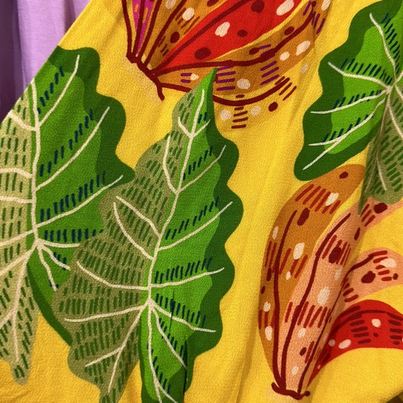 FARM Rio Mixed Beaks & Bananas Maxi Wrap Dress Size S NWT - Picture 11 of 13